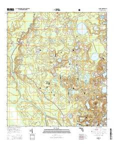 Lynne Florida Current topographic map, 1:24000 scale, 7.5 X 7.5 Minute, Year 2015