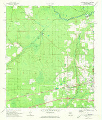 Macclenny West Florida Historical topographic map, 1:24000 scale, 7.5 X 7.5 Minute, Year 1972