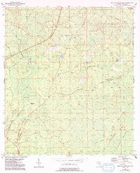 Mallory Swamp NW Florida Historical topographic map, 1:24000 scale, 7.5 X 7.5 Minute, Year 1954