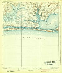 Mary Esther Florida Historical topographic map, 1:62500 scale, 15 X 15 Minute, Year 1938