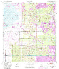 Melbourne West Florida Historical topographic map, 1:24000 scale, 7.5 X 7.5 Minute, Year 1949