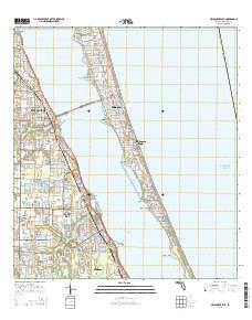 Melbourne East Florida Current topographic map, 1:24000 scale, 7.5 X 7.5 Minute, Year 2015