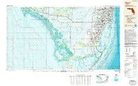 Miami Florida Historical topographic map, 1:250000 scale, 1 X 2 Degree, Year 1988