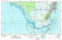 Miami Florida Historical topographic map, 1:250000 scale, 1 X 2 Degree, Year 1956