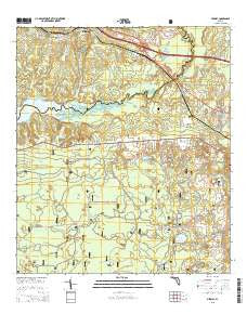 Midway Florida Current topographic map, 1:24000 scale, 7.5 X 7.5 Minute, Year 2015