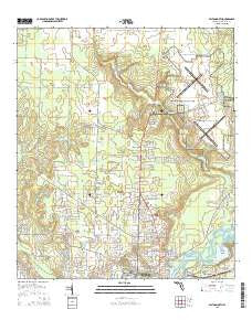 Milton North Florida Current topographic map, 1:24000 scale, 7.5 X 7.5 Minute, Year 2015