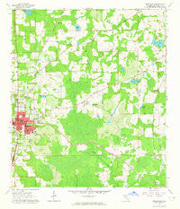 Monticello Florida Historical topographic map, 1:24000 scale, 7.5 X 7.5 Minute, Year 1963