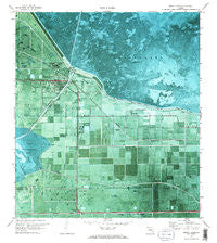 Moore Haven Florida Historical topographic map, 1:24000 scale, 7.5 X 7.5 Minute, Year 1970
