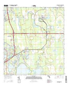 Narcoossee NW Florida Current topographic map, 1:24000 scale, 7.5 X 7.5 Minute, Year 2015
