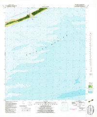 New Inlet Florida Historical topographic map, 1:24000 scale, 7.5 X 7.5 Minute, Year 1981