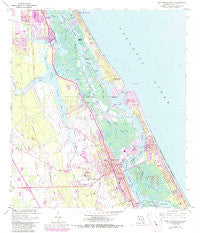 New Smyrna Beach Florida Historical topographic map, 1:24000 scale, 7.5 X 7.5 Minute, Year 1956