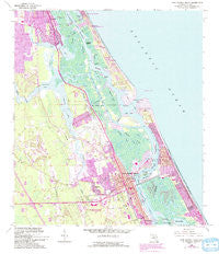 New Smyrna Beach Florida Historical topographic map, 1:24000 scale, 7.5 X 7.5 Minute, Year 1956