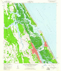 New Smyrna Beach Florida Historical topographic map, 1:24000 scale, 7.5 X 7.5 Minute, Year 1956