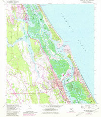 New Smyrna Beach Florida Historical topographic map, 1:24000 scale, 7.5 X 7.5 Minute, Year 1956