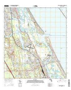 New Smyrna Beach Florida Current topographic map, 1:24000 scale, 7.5 X 7.5 Minute, Year 2015