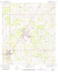 Newberry Florida Historical topographic map, 1:24000 scale, 7.5 X 7.5 Minute, Year 1968