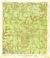 Niceville Florida Historical topographic map, 1:62500 scale, 15 X 15 Minute, Year 1936