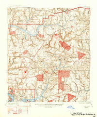 Niceville Florida Historical topographic map, 1:62500 scale, 15 X 15 Minute, Year 1936