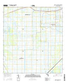 North of Bluefield Florida Current topographic map, 1:24000 scale, 7.5 X 7.5 Minute, Year 2015