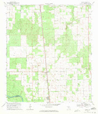 O'Brien Florida Historical topographic map, 1:24000 scale, 7.5 X 7.5 Minute, Year 1969