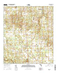 O'Brien Florida Current topographic map, 1:24000 scale, 7.5 X 7.5 Minute, Year 2015