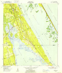 Oak Hill Florida Historical topographic map, 1:24000 scale, 7.5 X 7.5 Minute, Year 1949