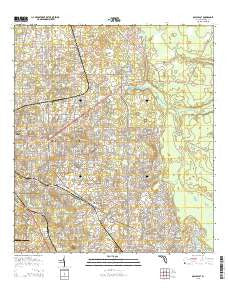 Ocala East Florida Current topographic map, 1:24000 scale, 7.5 X 7.5 Minute, Year 2015