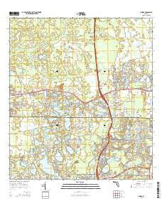 Odessa Florida Current topographic map, 1:24000 scale, 7.5 X 7.5 Minute, Year 2015