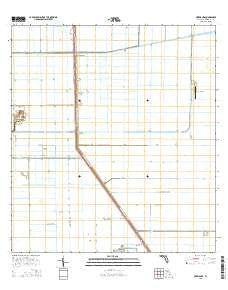 Okeelanta Florida Current topographic map, 1:24000 scale, 7.5 X 7.5 Minute, Year 2015