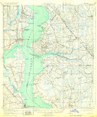 Orange Park Florida Historical topographic map, 1:62500 scale, 15 X 15 Minute, Year 1918