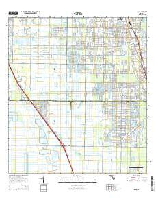Oslo Florida Current topographic map, 1:24000 scale, 7.5 X 7.5 Minute, Year 2015