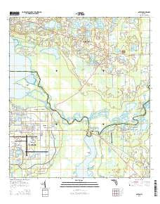 Osteen Florida Current topographic map, 1:24000 scale, 7.5 X 7.5 Minute, Year 2015