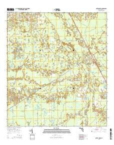 Otter Creek Florida Current topographic map, 1:24000 scale, 7.5 X 7.5 Minute, Year 2015