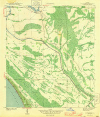 Overstreet Florida Historical topographic map, 1:31680 scale, 7.5 X 7.5 Minute, Year 1943