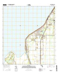 Pahokee Florida Current topographic map, 1:24000 scale, 7.5 X 7.5 Minute, Year 2015
