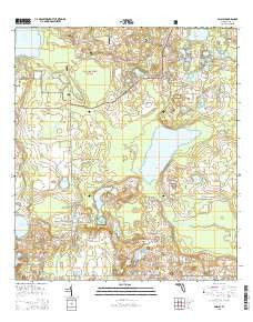 Paisley Florida Current topographic map, 1:24000 scale, 7.5 X 7.5 Minute, Year 2015