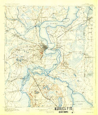Palatka Florida Historical topographic map, 1:62500 scale, 15 X 15 Minute, Year 1915