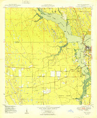 Palm City Florida Historical topographic map, 1:24000 scale, 7.5 X 7.5 Minute, Year 1950
