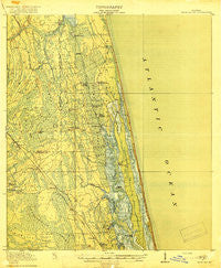 Palm Valley Florida Historical topographic map, 1:62500 scale, 15 X 15 Minute, Year 1918