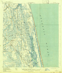 Palm Valley Florida Historical topographic map, 1:62500 scale, 15 X 15 Minute, Year 1918