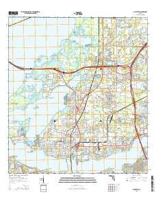 Palmetto Florida Current topographic map, 1:24000 scale, 7.5 X 7.5 Minute, Year 2015