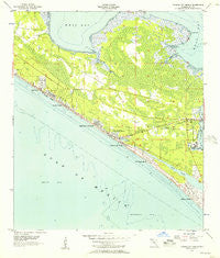 Panama City Beach Florida Historical topographic map, 1:24000 scale, 7.5 X 7.5 Minute, Year 1955
