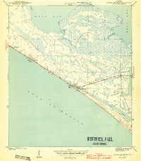 Panama City Beach Florida Historical topographic map, 1:31680 scale, 7.5 X 7.5 Minute, Year 1943