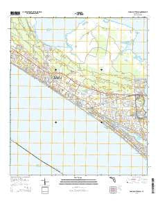 Panama City Beach Florida Current topographic map, 1:24000 scale, 7.5 X 7.5 Minute, Year 2015