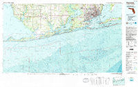 Pensacola Florida Historical topographic map, 1:100000 scale, 30 X 60 Minute, Year 1978