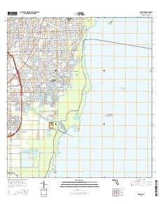 Perrine Florida Current topographic map, 1:24000 scale, 7.5 X 7.5 Minute, Year 2015