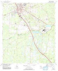 Perry Florida Historical topographic map, 1:24000 scale, 7.5 X 7.5 Minute, Year 1955