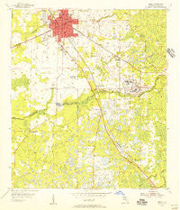 Perry Florida Historical topographic map, 1:24000 scale, 7.5 X 7.5 Minute, Year 1955