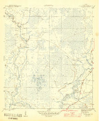 Pickett Bay Florida Historical topographic map, 1:31680 scale, 7.5 X 7.5 Minute, Year 1945