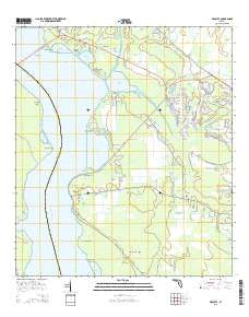 Picolata Florida Current topographic map, 1:24000 scale, 7.5 X 7.5 Minute, Year 2015